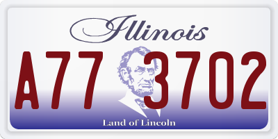 IL license plate A773702