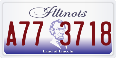 IL license plate A773718