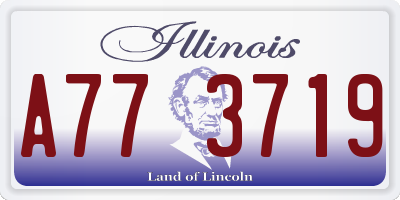 IL license plate A773719