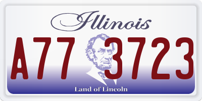IL license plate A773723