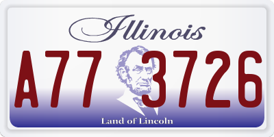 IL license plate A773726