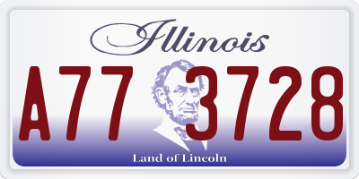 IL license plate A773728