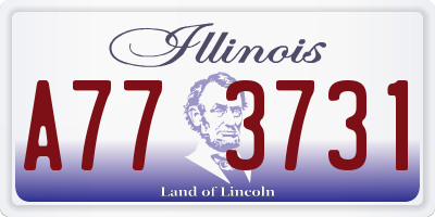 IL license plate A773731