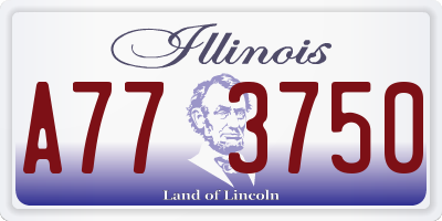 IL license plate A773750