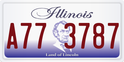 IL license plate A773787