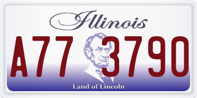 IL license plate A773790