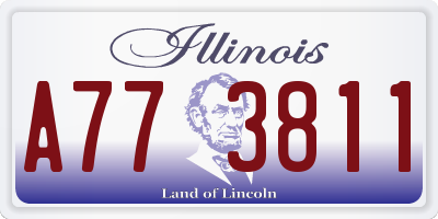 IL license plate A773811