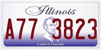 IL license plate A773823