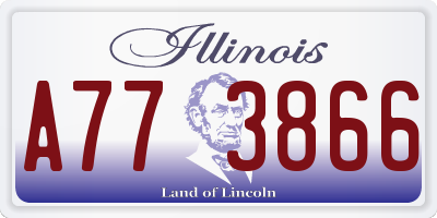 IL license plate A773866