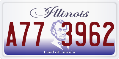 IL license plate A773962