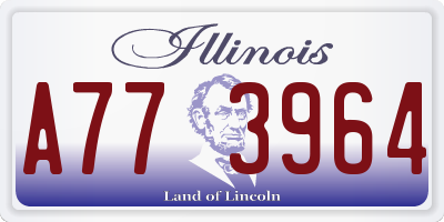IL license plate A773964