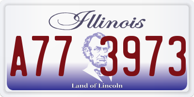 IL license plate A773973