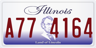 IL license plate A774164