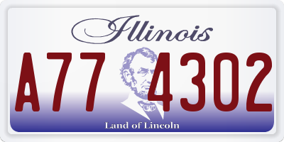 IL license plate A774302