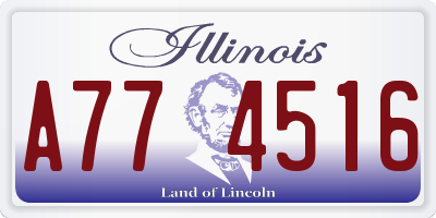 IL license plate A774516