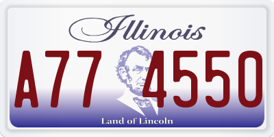 IL license plate A774550