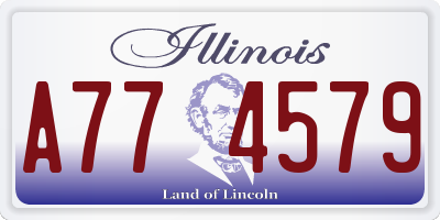 IL license plate A774579
