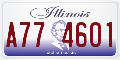 IL license plate A774601