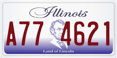 IL license plate A774621