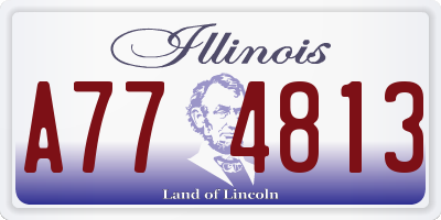 IL license plate A774813