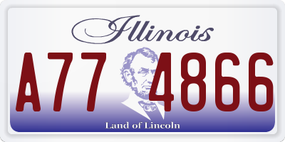 IL license plate A774866