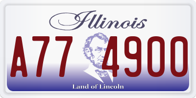 IL license plate A774900