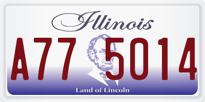 IL license plate A775014