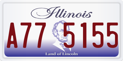IL license plate A775155