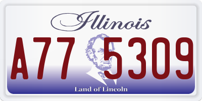 IL license plate A775309