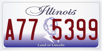 IL license plate A775399