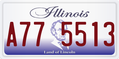 IL license plate A775513