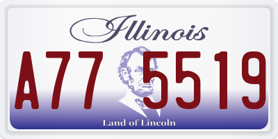 IL license plate A775519