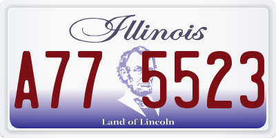 IL license plate A775523