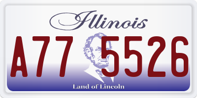 IL license plate A775526