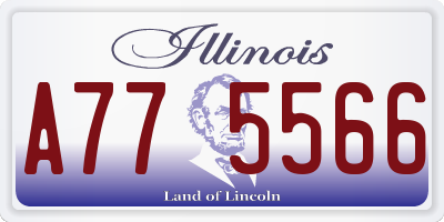 IL license plate A775566