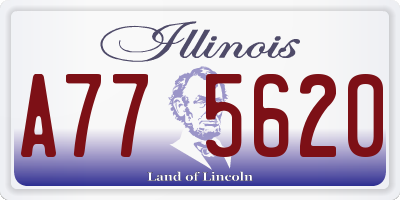 IL license plate A775620