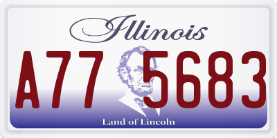 IL license plate A775683