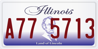IL license plate A775713