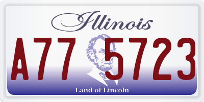 IL license plate A775723