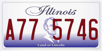 IL license plate A775746