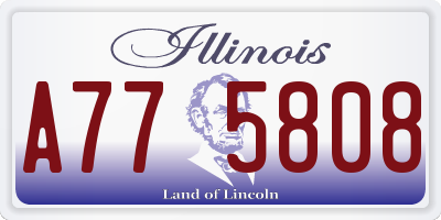 IL license plate A775808