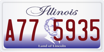 IL license plate A775935