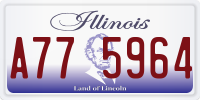 IL license plate A775964