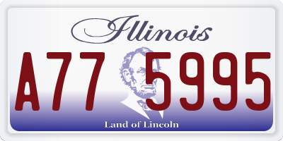 IL license plate A775995