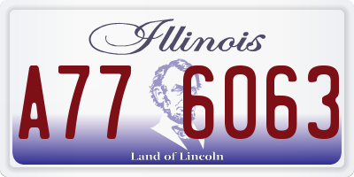 IL license plate A776063