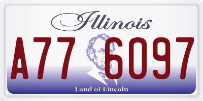 IL license plate A776097
