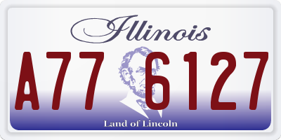 IL license plate A776127