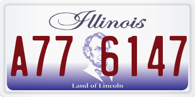 IL license plate A776147