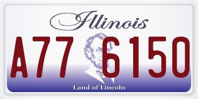 IL license plate A776150