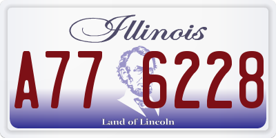 IL license plate A776228